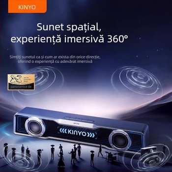 Difuzor Bluetooth de birou – (Bluetooth 5.3; 6W putere; 40Hz-20kHz interval de frecvență; SNR ≥100dB; IPX4)