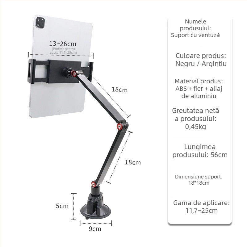 Stand de tabletă pliabil pentru iPad, 0,45 kg