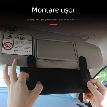 Cutie de șervețele din piele pentru mașină, cu buzunar atașat pentru șervețele, pentru parasolar și scaune — Guo Wei, durată de viață de 3 ani