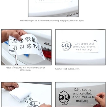 Autocolant auto adeziv cu motiv de câine, polietilenă, Snow Wood, KHDZ0366, montaj: cu pastă