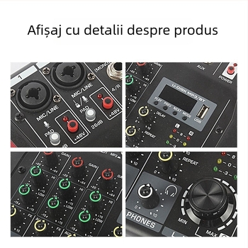 Voice Transferor Q4 Mixer USB cu procesare personalizabilă, interfață USB, Putere 5