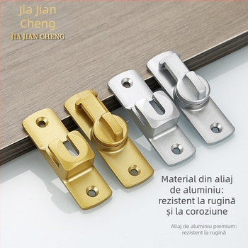 Lacăt semilună pentru uși glisante, aliaj de aluminiu, brand Jia Jiancheng, potrivit pentru uși, ferestre și dulapuri, stil modern minimalist