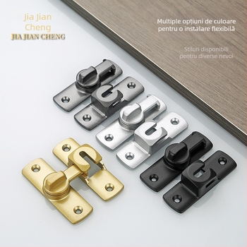 Lacăt semilună pentru uși glisante, aliaj de aluminiu, brand Jia Jiancheng, potrivit pentru uși, ferestre și dulapuri, stil modern minimalist