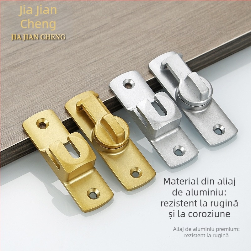 Lacăt semilună pentru uși glisante, aliaj de aluminiu, brand Jia Jiancheng, potrivit pentru uși, ferestre și dulapuri, stil modern minimalist