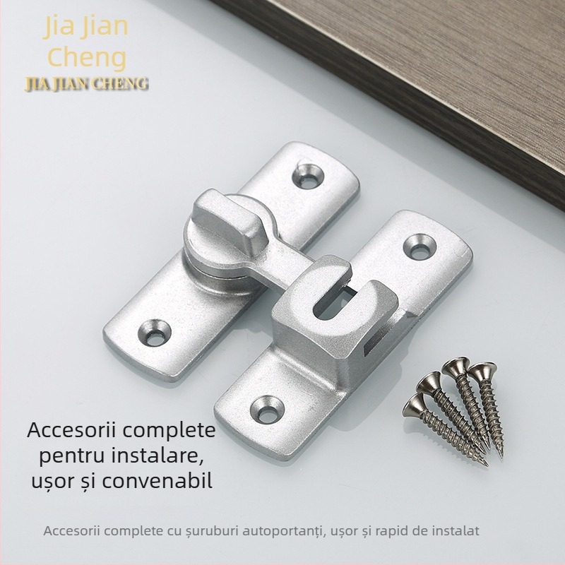 Lacăt semilună pentru uși glisante, aliaj de aluminiu, brand Jia Jiancheng, potrivit pentru uși, ferestre și dulapuri, stil modern minimalist