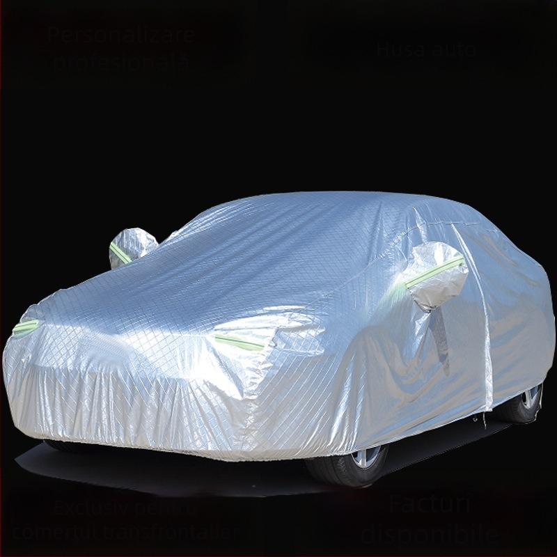 Husă auto universală pentru toate anotimpurile, protecție solară, rezistență la ploaie, izolație termică, grosime, acoperire parțială