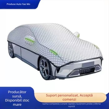 Husă auto din fleece de bumbac, personalizabilă, acoperire parțială pentru vehicule speciale