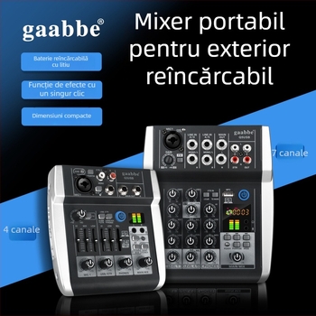 Q5 Q3 Procesor audio profesional cu efecte de reverber și canale multiple, mixer pentru studio și emisie live