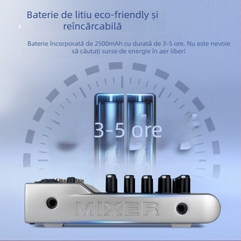 Q5 Q3 Procesor audio profesional cu efecte de reverber și canale multiple, mixer pentru studio și emisie live