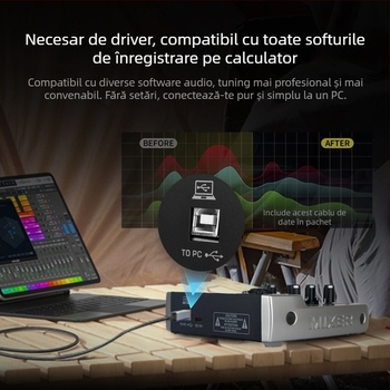 Q5 Q3 Procesor audio profesional cu efecte de reverber și canale multiple, mixer pentru studio și emisie live