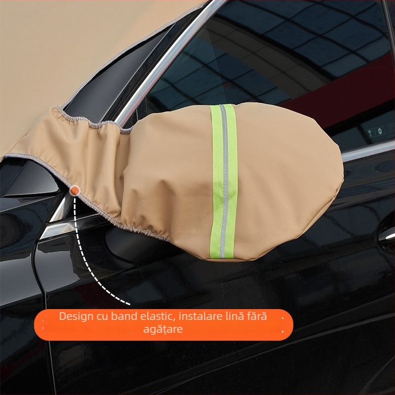 Acoperire jumătate parbriz auto, piele PU, iarnă, universală, 910 g, montaj încorporat