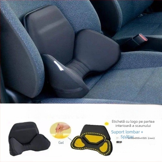 Suport lombar cu gel pentru spate, pernă pentru cap auto, compatibil BYD, utilizare vară, stil desen animat