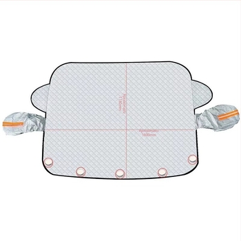 Acoperire de zăpadă pentru parbrizul frontal al mașinii, design îngroșat, fixare magnetică, potrivire universală