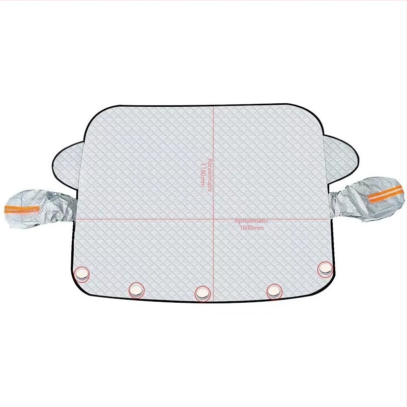 Acoperire de zăpadă pentru parbrizul frontal al mașinii, design îngroșat, fixare magnetică, potrivire universală