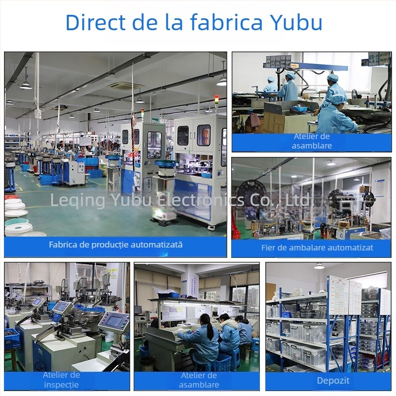 Yufu Electronics Conector Microfon 6.35mm PJ-617, carcasă metalică verticală, 3 pini plug-in, 2 canale audio, tensiune 50-440 V