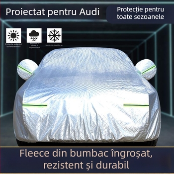 Acoperire auto din catifea de bumbac, personalizabilă la comandă, compatibilă cu diferite modele de mașini, marca Three Turtles, codul produsului ltao644401100040