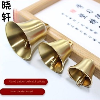 Pandantiv din cupru cu finisaj periat, turnat prin Lost-wax, cupru pur; stil nou chinezesc; potrivit ca sonerie de ușă pentru casă sau clopot pentru animale de companie