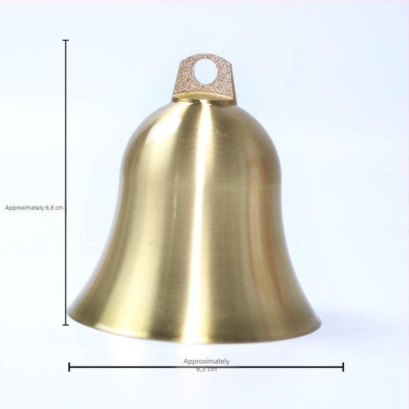 Pandantiv din cupru cu finisaj periat, turnat prin Lost-wax, cupru pur; stil nou chinezesc; potrivit ca sonerie de ușă pentru casă sau clopot pentru animale de companie