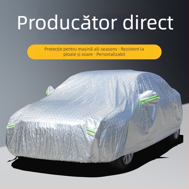 Husă pentru mașină - protecție totală împotriva razelor solare, impermeabilă, rezistentă la praf, universală pentru toate anotimpurile, îngroșată