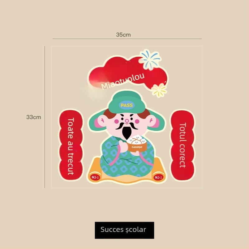 Autocolant pentru fereastră – Dumnezeu al aragazului, PVC, marcă Banda, ambalaj Opp bag, cadou pentru Festivalul Primăverii