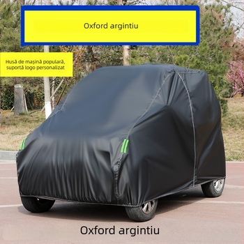 Husă de ploaie pentru tricicleta electrică, material Oxford, impermeabilă, rezistentă la soare și praf, compatibilă cu tricicleta electrică, vehicule cu patru roți și cu două roți
