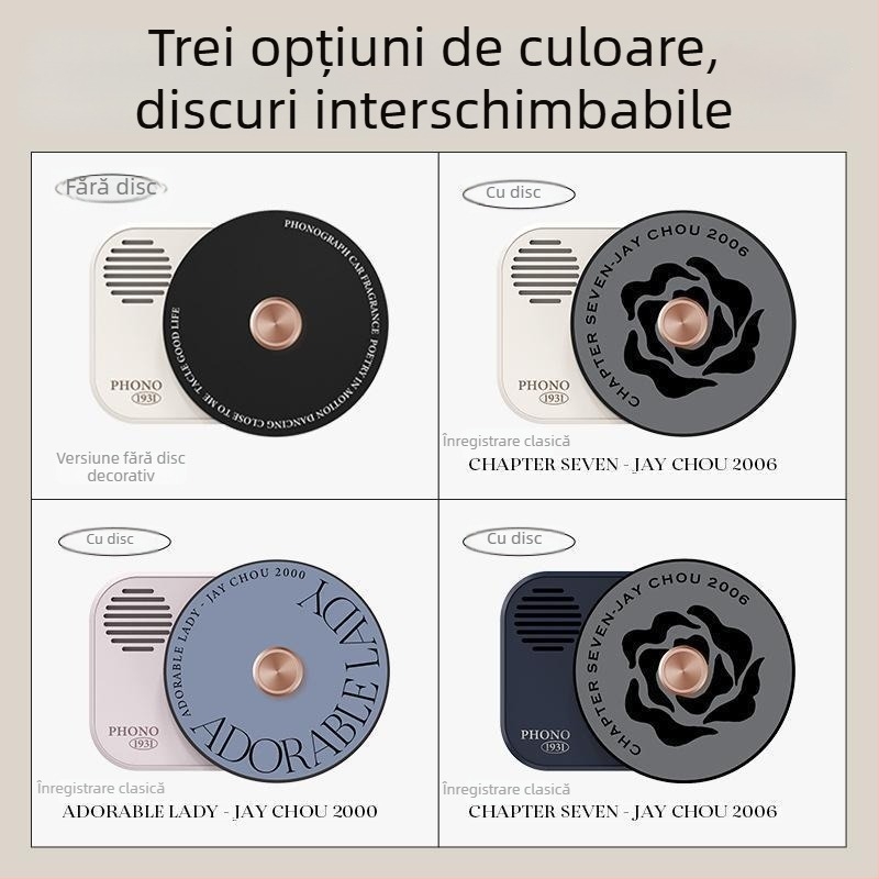 Bochi aromatizant auto pentru orificiul de aer – decor și aromă, 60 g, montaj prin clemă la orificiul de aer, note florale