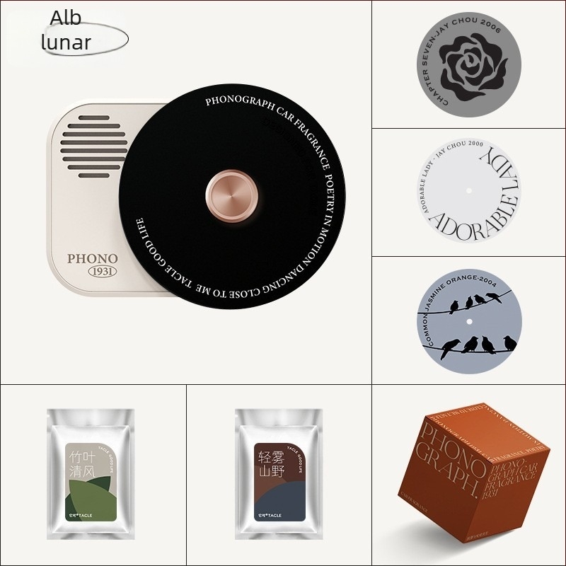 Bochi aromatizant auto pentru orificiul de aer – decor și aromă, 60 g, montaj prin clemă la orificiul de aer, note florale