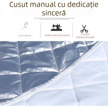 Acoperire pentru zăpadă auto cu cinci straturi îngroșate, din folie de aluminiu, universală, montaj telescopic, model grilă