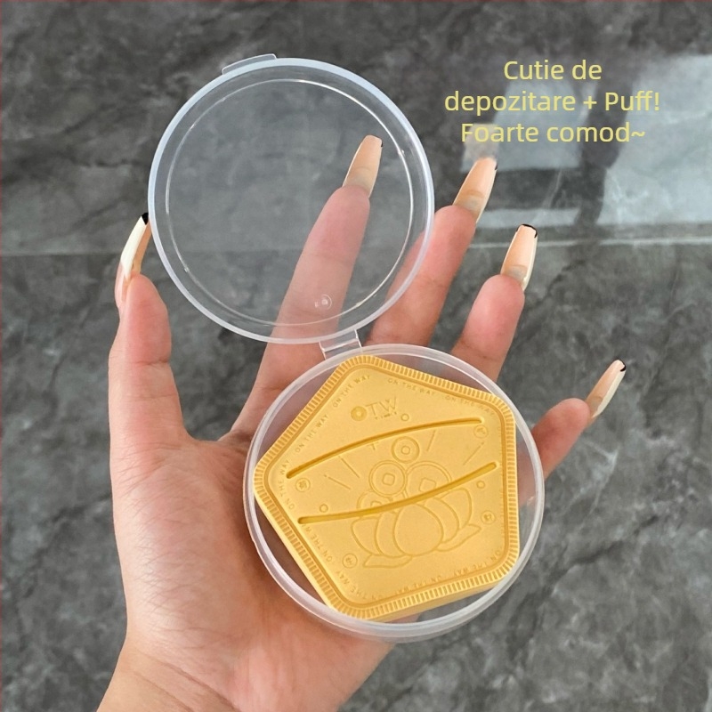 otw Puf de pudră pentru utilizare uscată și umedă – foarte moale, PU fără latex, formă picătură și neregulată, 1 pachet