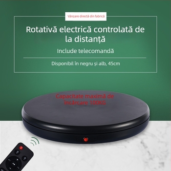 Platou foto rotativ 4545A, corp ABS+PC, control de viteză prin telecomandă, sarcină maximă 100 kg, greutate 2,7 kg
