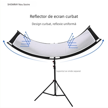 Reflector fotografic cu ecran curbat în formă de U, portabil, marcă SHOWRAY, personalizare disponibilă, marcă privată autorizată