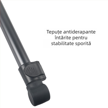 Suport pentru iluminat fotografic, aliaj de aluminiu, încărcare 5 kg, diametrul ţevii 23/26 mm, 4 secţiuni, greutate 0,73 kg