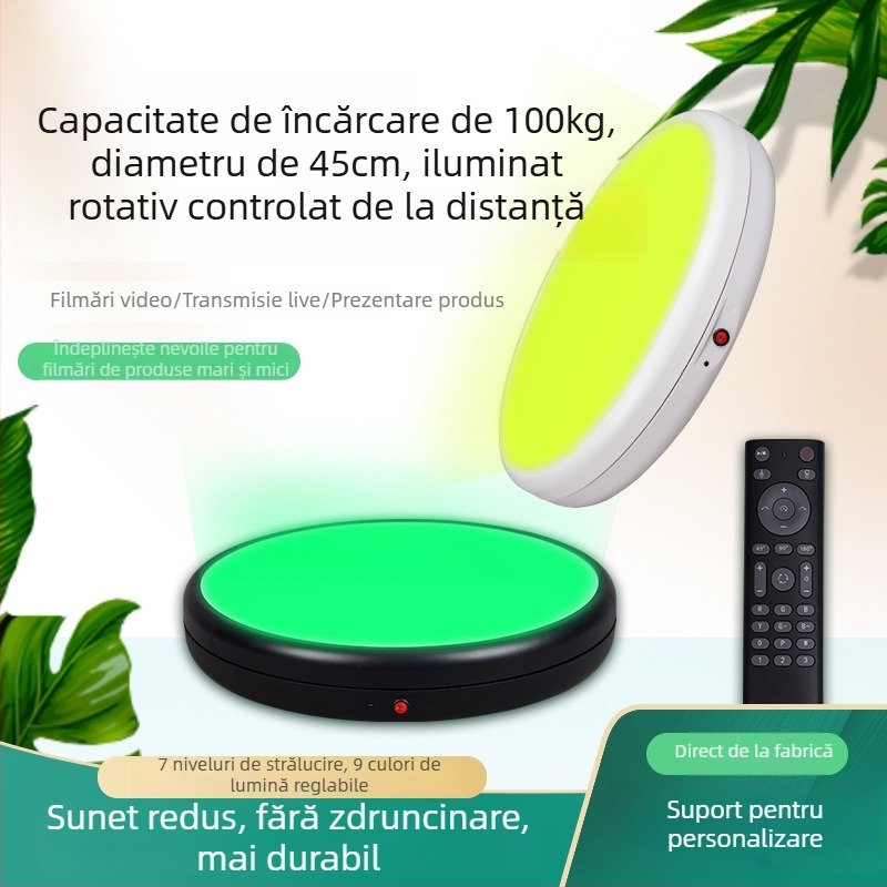 Masă foto / Masă pentru obiecte statice 4545ALF — ABS+PC, încărcătură maximă 100 kg, greutate 3,6 kg, pentru fotografierea produselor