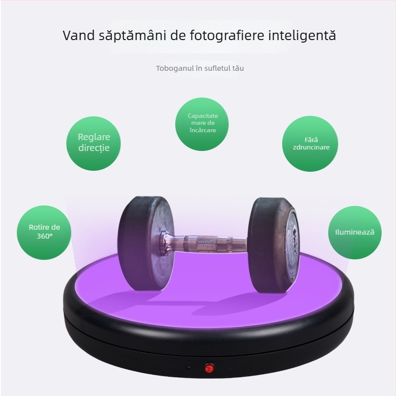 Masă foto / Masă pentru obiecte statice 4545ALF — ABS+PC, încărcătură maximă 100 kg, greutate 3,6 kg, pentru fotografierea produselor