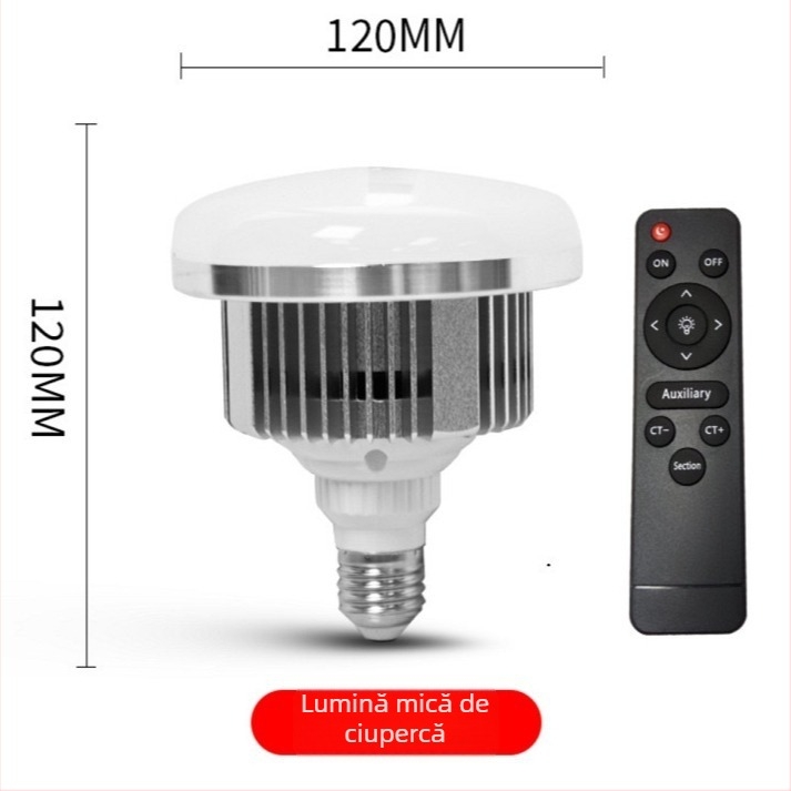 Lumină pentru fotografie digitală pentru streaming live, LED-uri de înaltă putere 2835, reglabilă în intensitate, 3000K-6500K, bază E27, acoperire de 15-20 m²