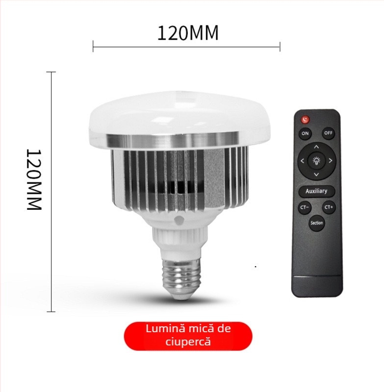 Lumină pentru fotografie digitală pentru streaming live, LED-uri de înaltă putere 2835, reglabilă în intensitate, 3000K-6500K, bază E27, acoperire de 15-20 m²