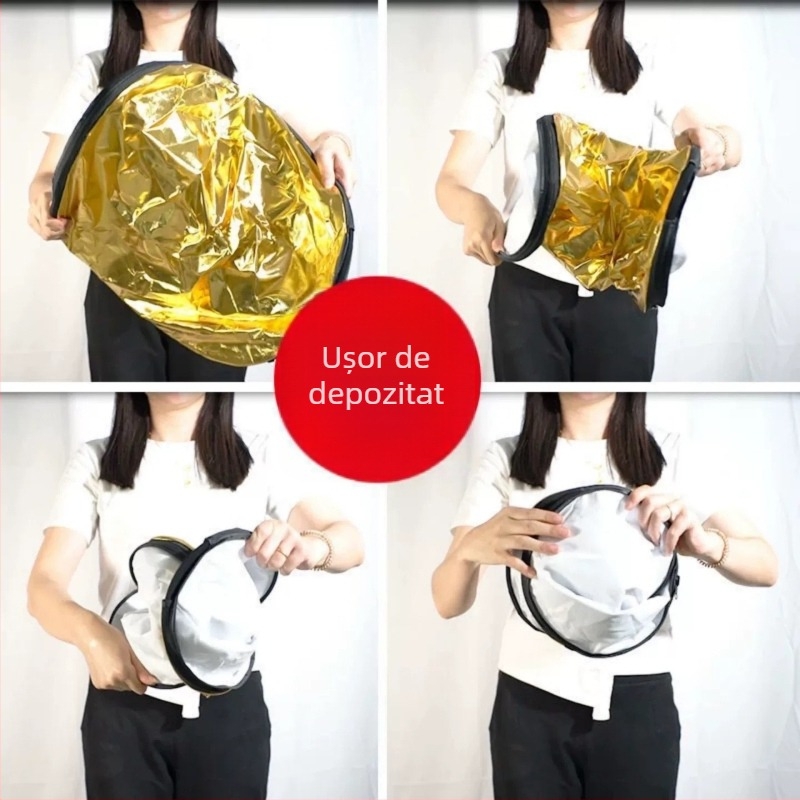 Reflector cu cinci în unu pentru fotografia produselor - pliabil, portabil, material nețesut, placă de fundal