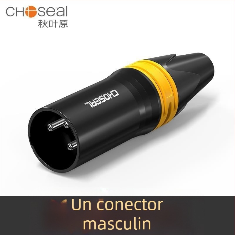 Choseal/Akihabara conector XLR masculin și feminin, trei conductori, semnal audio echilibrat pentru microfon – accesoriu cablu