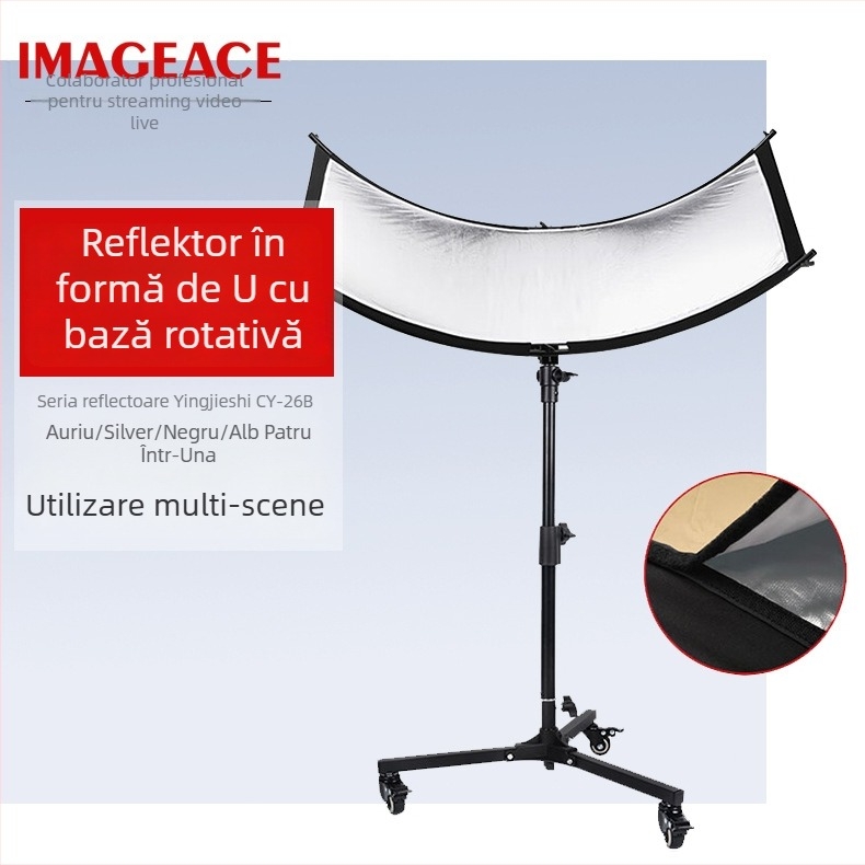 Reflector foto patru în unu - Portabil, pliabil din aluminiu, lumină difuză pentru studiouri și exterior