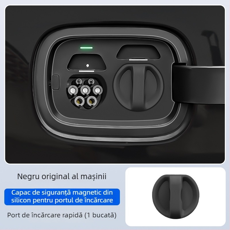 Capac de protecție a portului de încărcare pentru vehicule electrice — silicon, închidere magnetică, rezistent la praf și apă