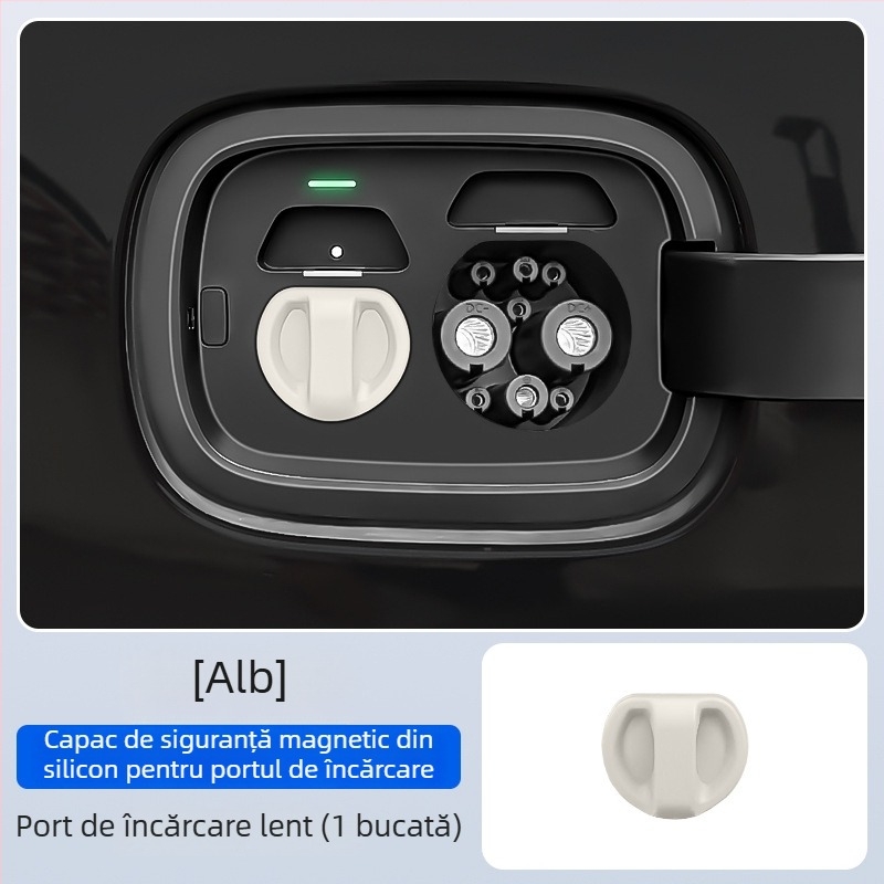 Capac de protecție a portului de încărcare pentru vehicule electrice — silicon, închidere magnetică, rezistent la praf și apă