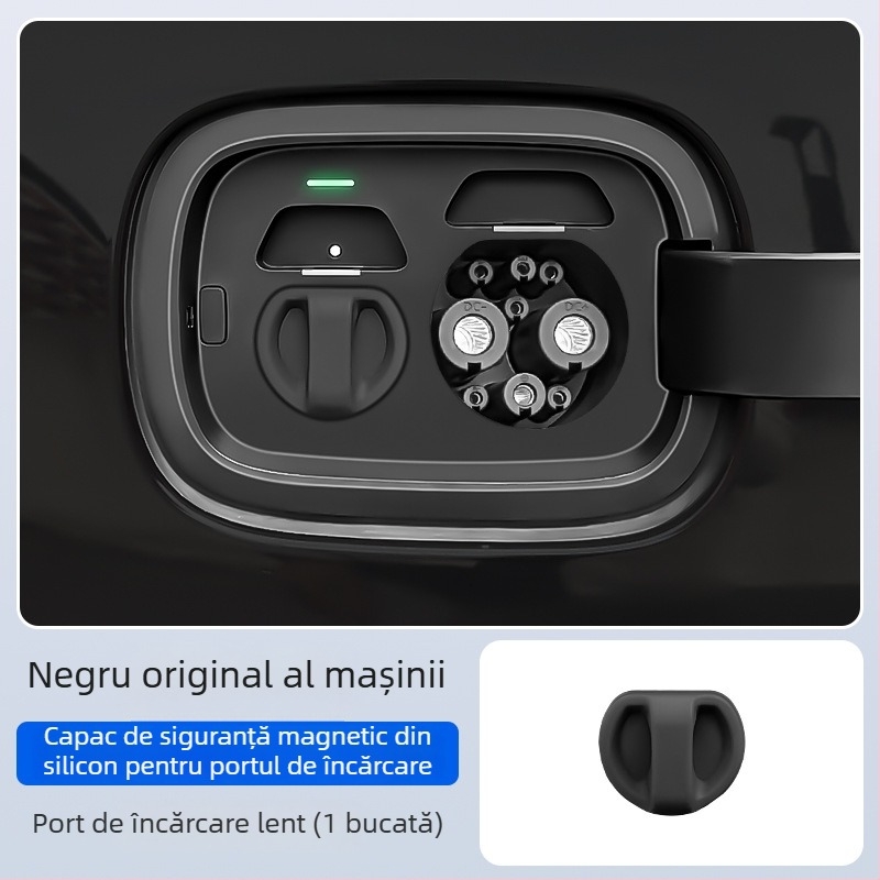 Capac de protecție a portului de încărcare pentru vehicule electrice — silicon, închidere magnetică, rezistent la praf și apă