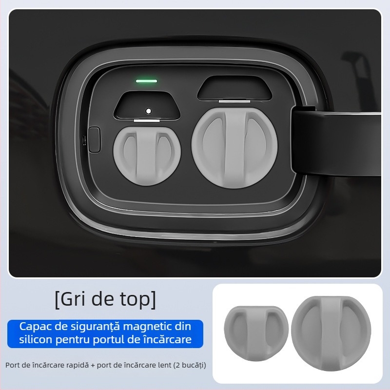Capac de protecție a portului de încărcare pentru vehicule electrice — silicon, închidere magnetică, rezistent la praf și apă
