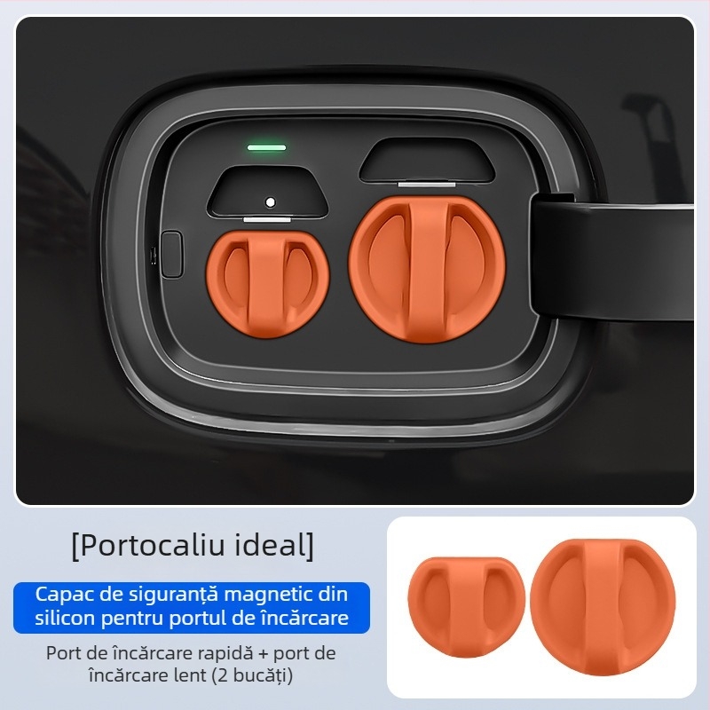 Capac de protecție a portului de încărcare pentru vehicule electrice — silicon, închidere magnetică, rezistent la praf și apă