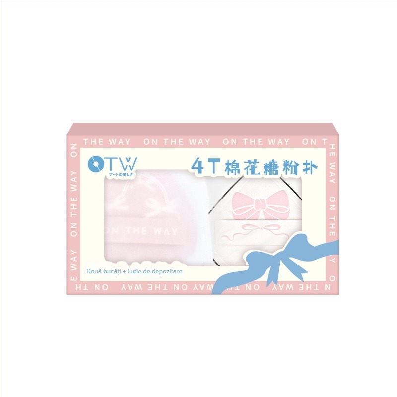 OTW burete pentru pudră uscată, poliuretan hidrofil, formă de picătură, cod produs T0357/T0359, 1 pachet