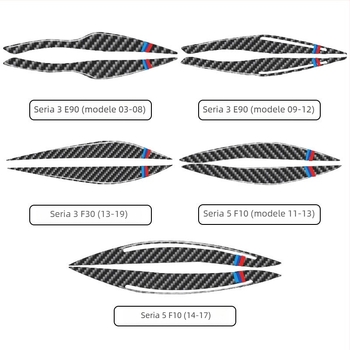 BMW fibră de carbon decor interior – autocolant decorativ pentru faruri, sprâncene și pleoape, personalizabil