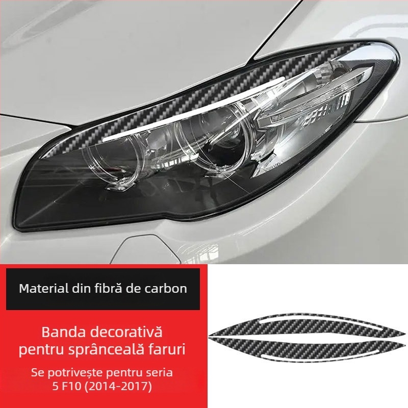 BMW fibră de carbon decor interior – autocolant decorativ pentru faruri, sprâncene și pleoape, personalizabil