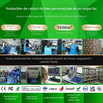 Cablu de date USB-C către Micro USB, USB 3.2 Gen, 10Gbps, încărcare rapidă 60W, capă din aliaj de aluminiu, țesătură din nailon