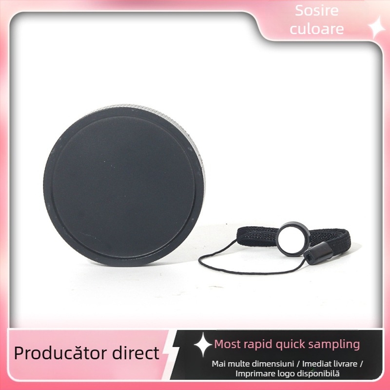 Capac de obiectiv pentru Kodak MS300/C300R – protecție împotriva prafului și zgârieturilor, cu șnur pentru prevenirea pierderii (baionetă de 43 mm)