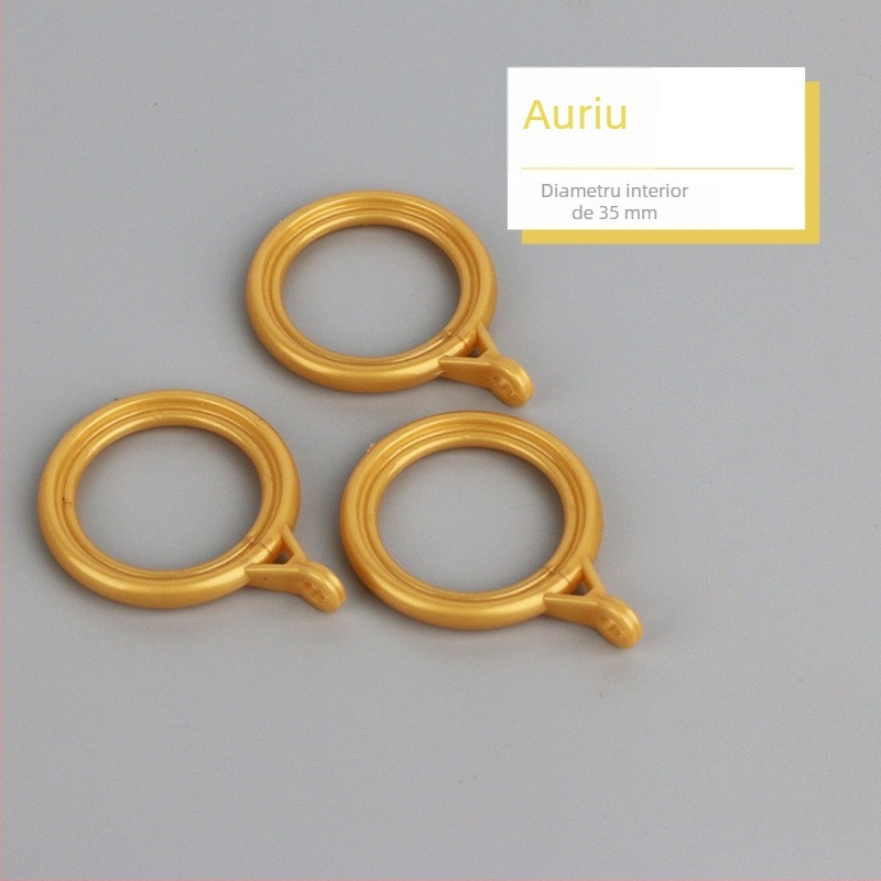 Inel pentru perdea – plastic, design modern minimalist, accesorii pentru bara de perdele (Material: plastic; Categorie: inel pentru perdea; Stil: modern minimalist; Personalizare: Nu)